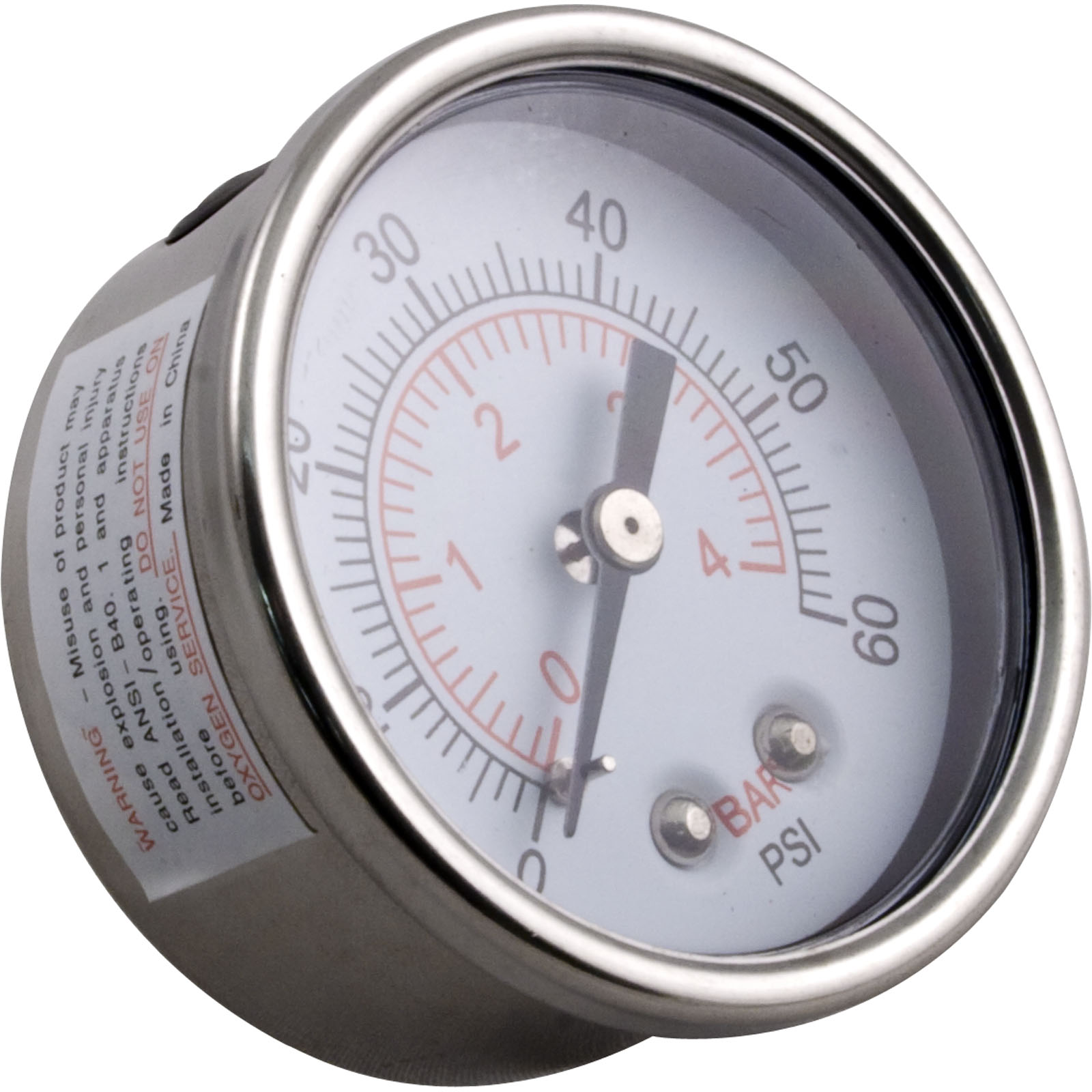 PRESSURE GAUGE, WW CLEARWATER II,1/4