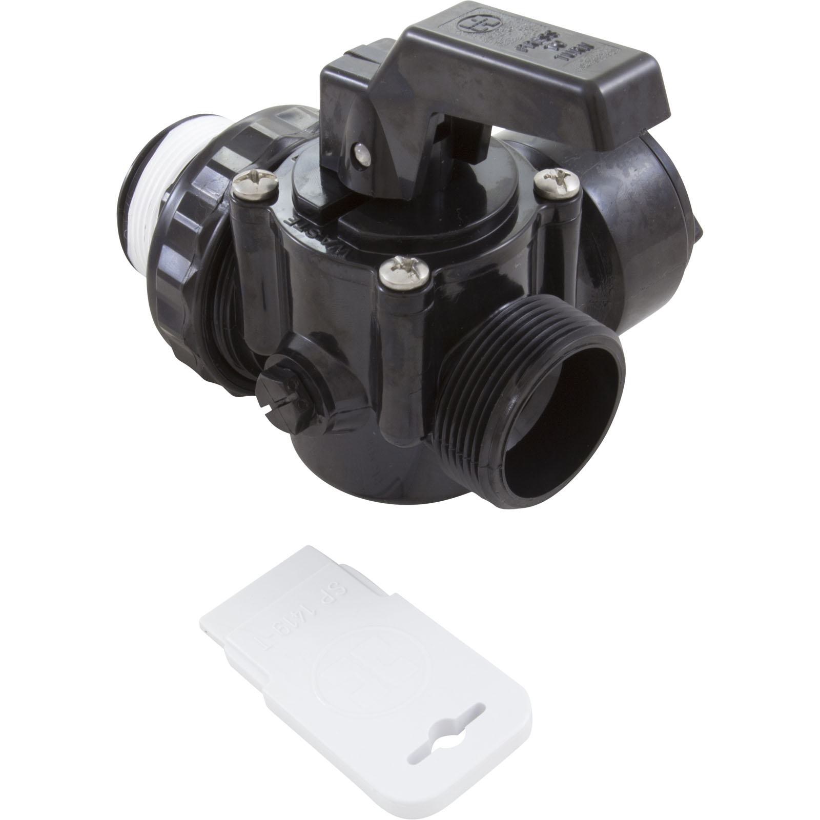 BALL VALVE, HAYWARD DELUXE 3-WAY, 1-1/2