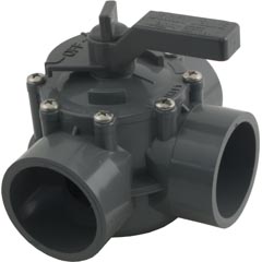 Dvtr Valve,Jandy Neverlube, 2"s/2-1/2"spg Non-Pos,3 Port,Gry 26-295-1024