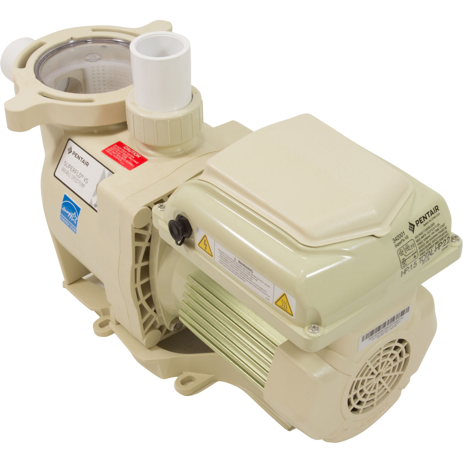 Picture of 342001 Pump Pentair SuperFlo VS1.5hp115/208-230vVar-SpdAlmond