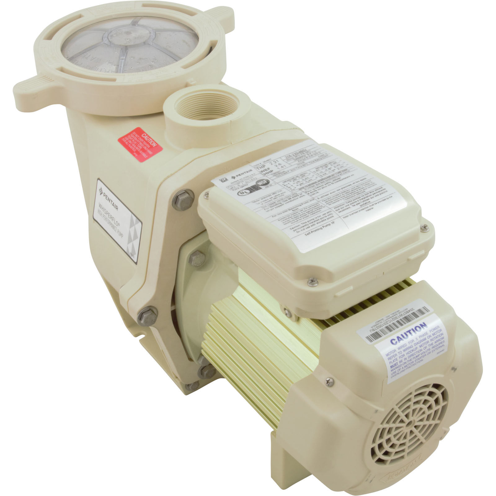 Picture of 011642  011642  Pentair  pool pump WFK-6 Pump   1.5hp208-230/460v3-Phase    Super Duty