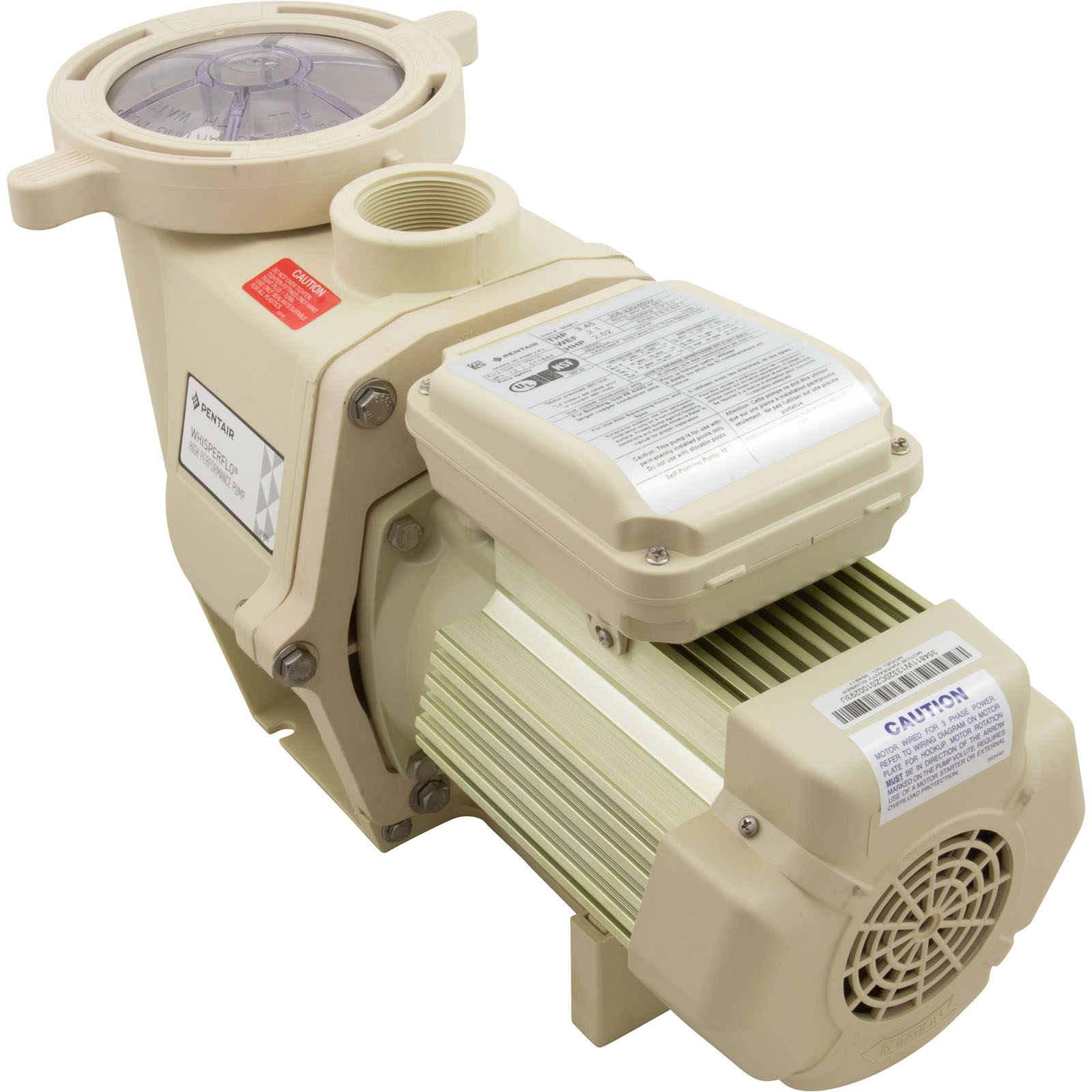 Picture of 011644 011644  Pentair WFK-12 3.0hp WhisperFlo  Pump   208-230 / 460  3-Phase Super Duty motor and pump
