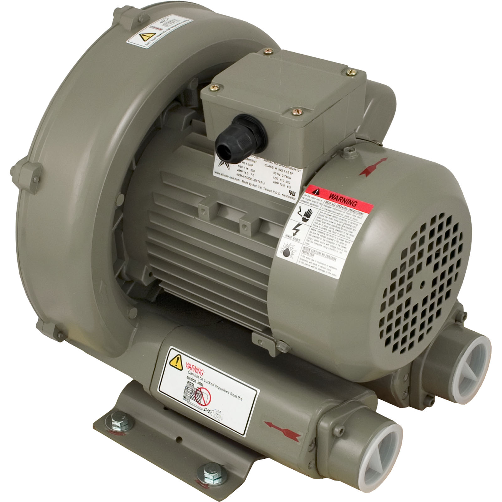 Picture of RBH3-101-1 Commercial Blower Duralast 1.0hp 230v Single Phase