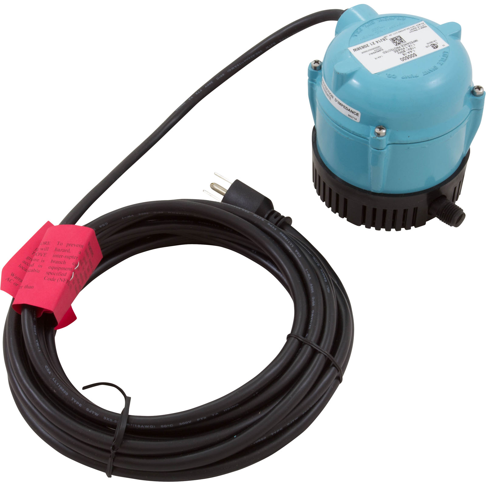 Picture of 500500 Pump Submersible Little Giant 170 GPH 70W 18' Cord