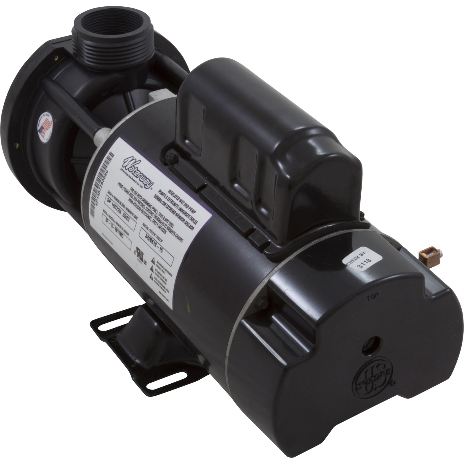 Picture of 3420610-15HZN Pump WW E-Series 1.5SPL US Motor 115v 2-Spd48fr1-1/2