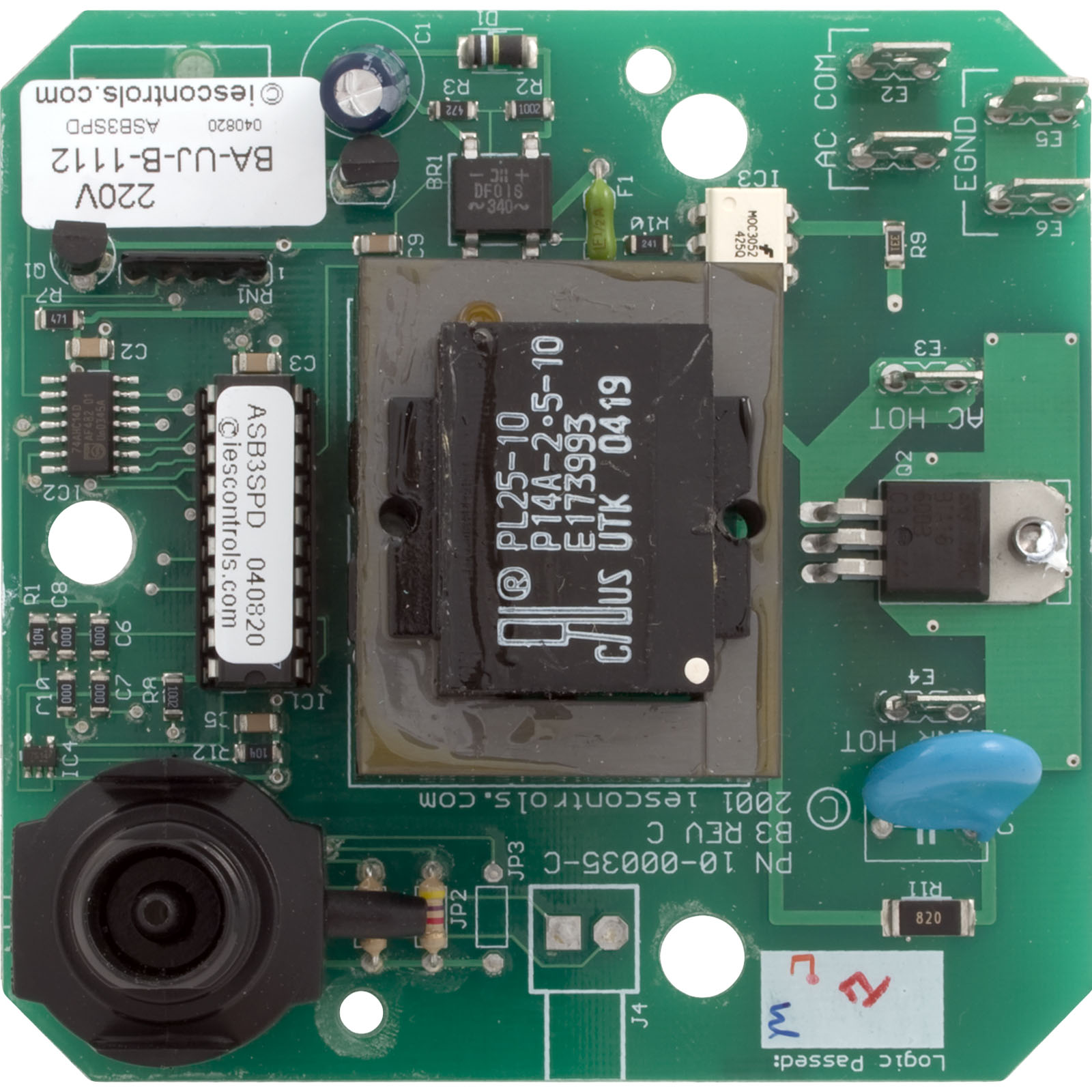Picture of 5001134 PCB Air Supply 230v 3-Speed Air Switched