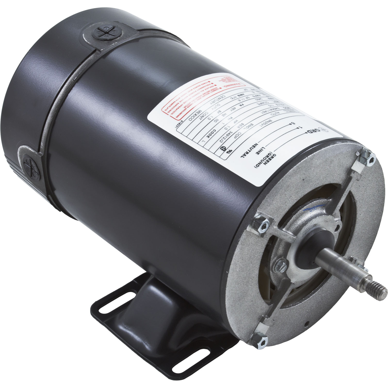 MOTOR, CENTURY, 1.0 HORSEPOWER, 115V, 1 SPEED, 48 FRAME | BN25V1