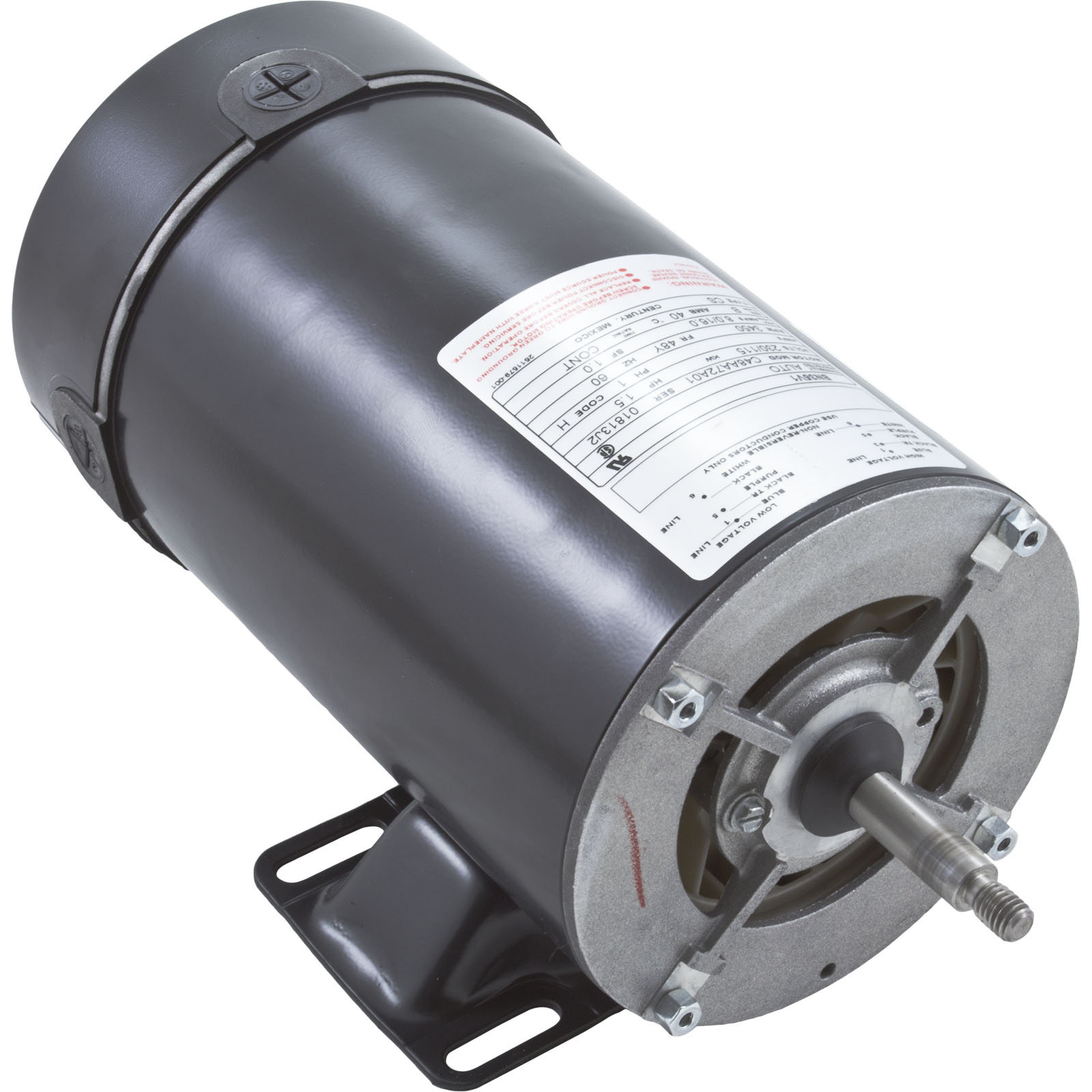 MOTOR, CENTURY, 1.5 HORSEPOWER, 115V/230V, 1 SPEED, 48 FRAME | BN35V1