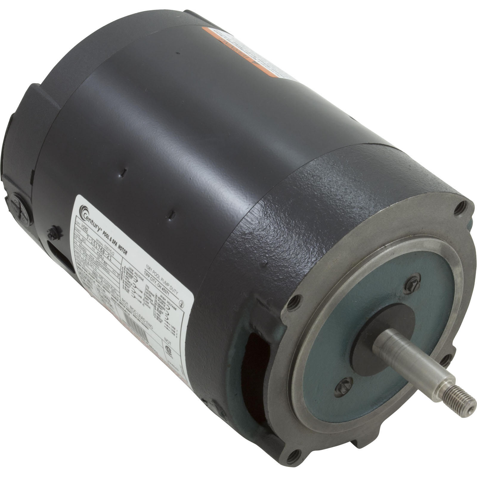 MOTOR, CENTURY,0.5HP,208V-230V/460V,3PH,56JFR,C-FACE THD | H282