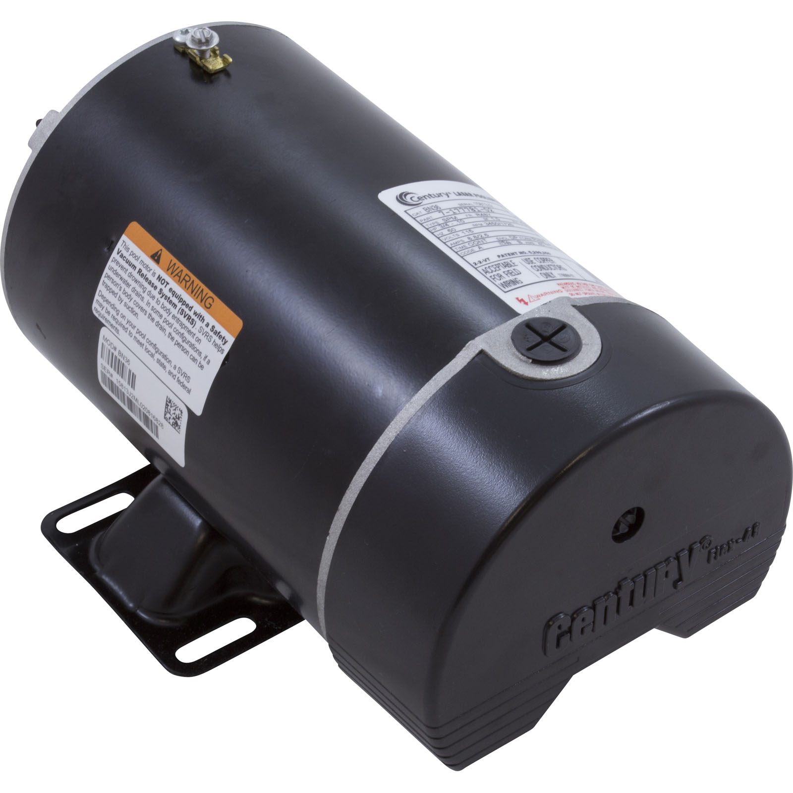 MOTOR, CENTURY, 0.75 HORSEPOWER, 115V, 2 SPEED, 48 FRAME 