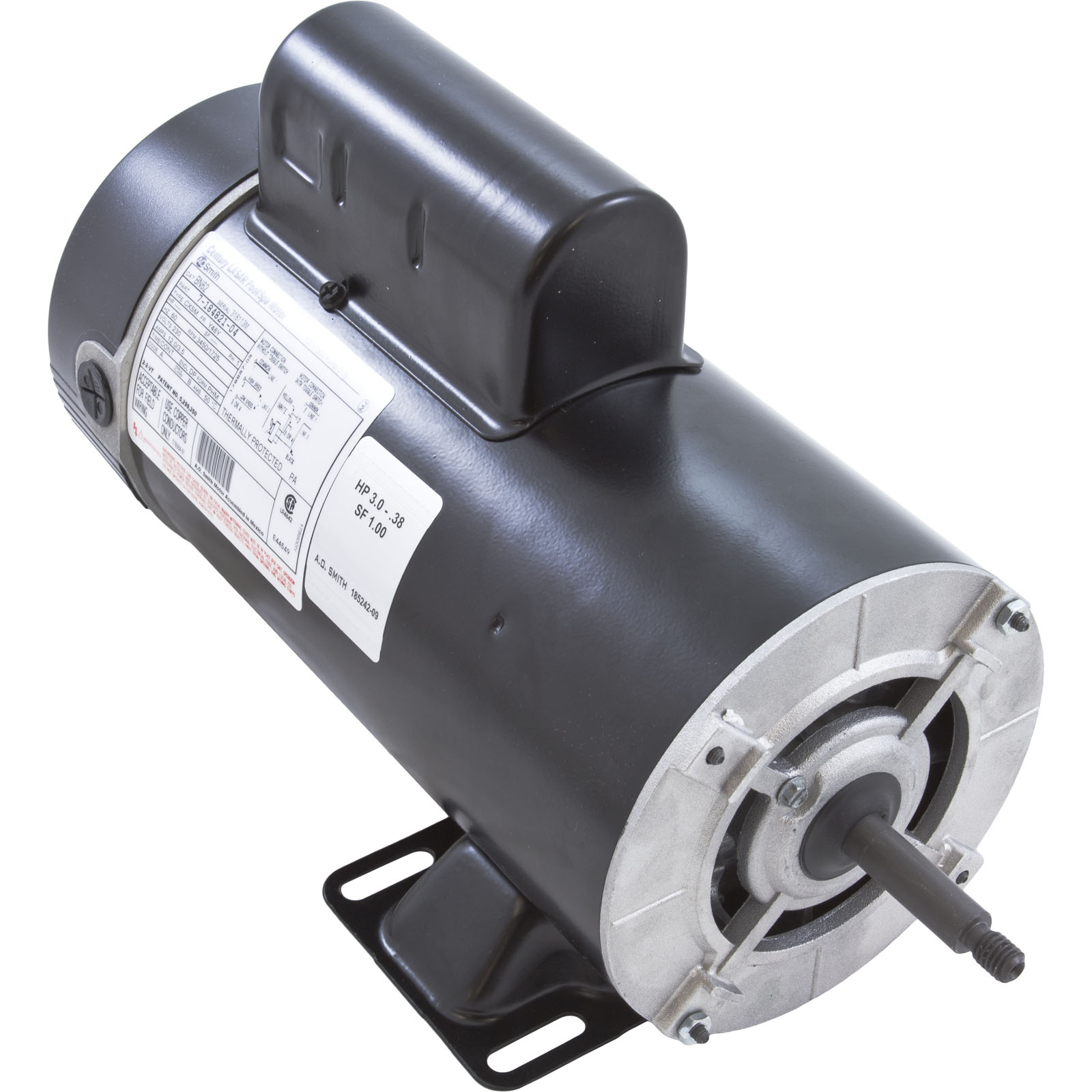 MOTOR, CENTURY, 3.0 HORSEPOWER, 230V, 2 SPEED, 48 FRAME | BN62