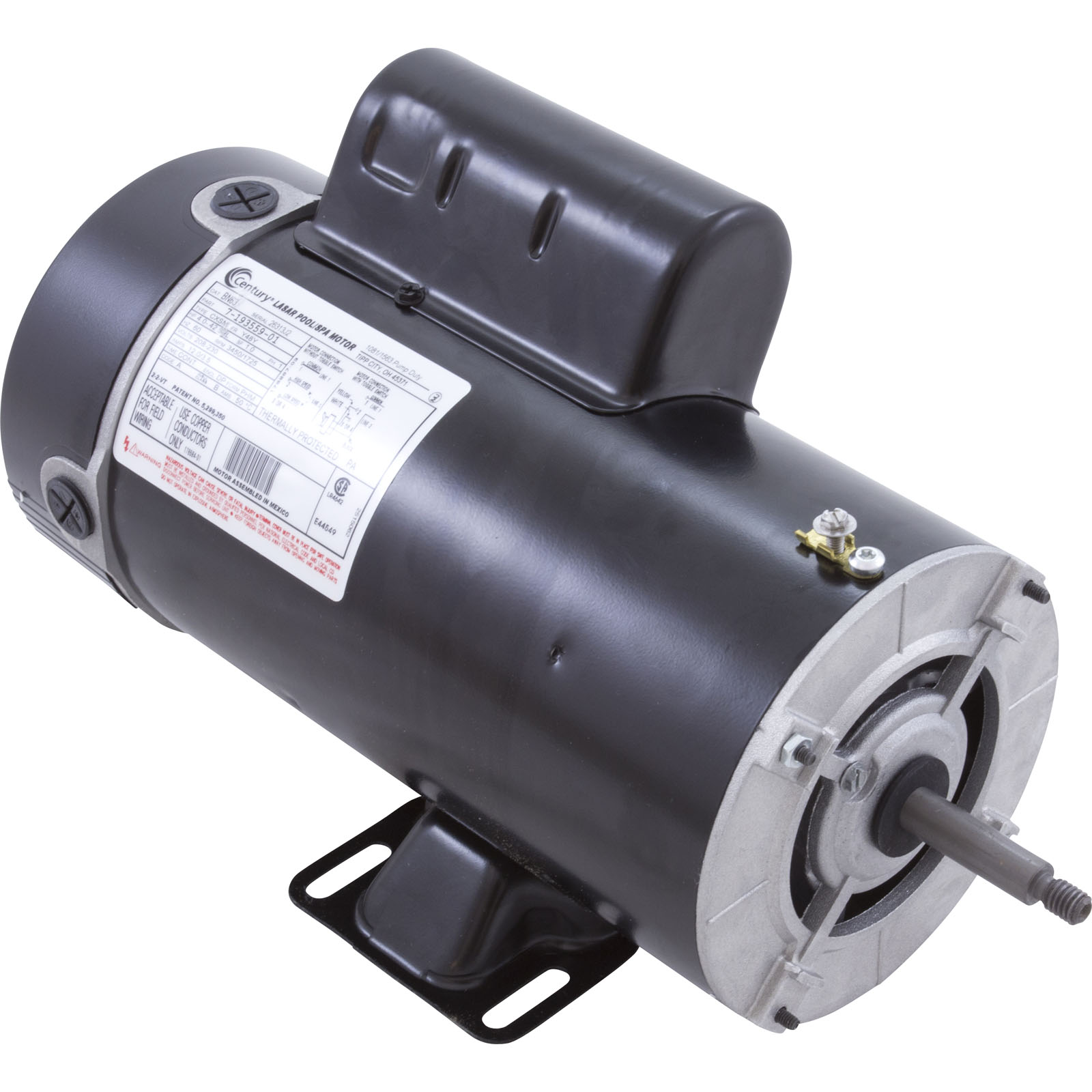 MOTOR, CENTURY, 4.0 HORSEPOWER, 208V-230V, 2 SPEED, 48 FRAME | BN-63