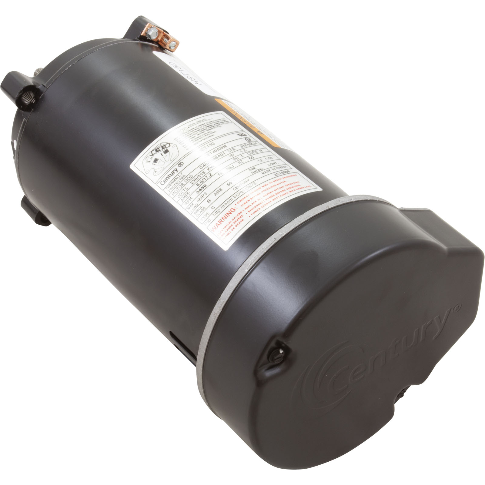 MOTOR, CENTURY CENTURION PRO,1.5HP,1-SPD,115/230V,C-FACE,56J 