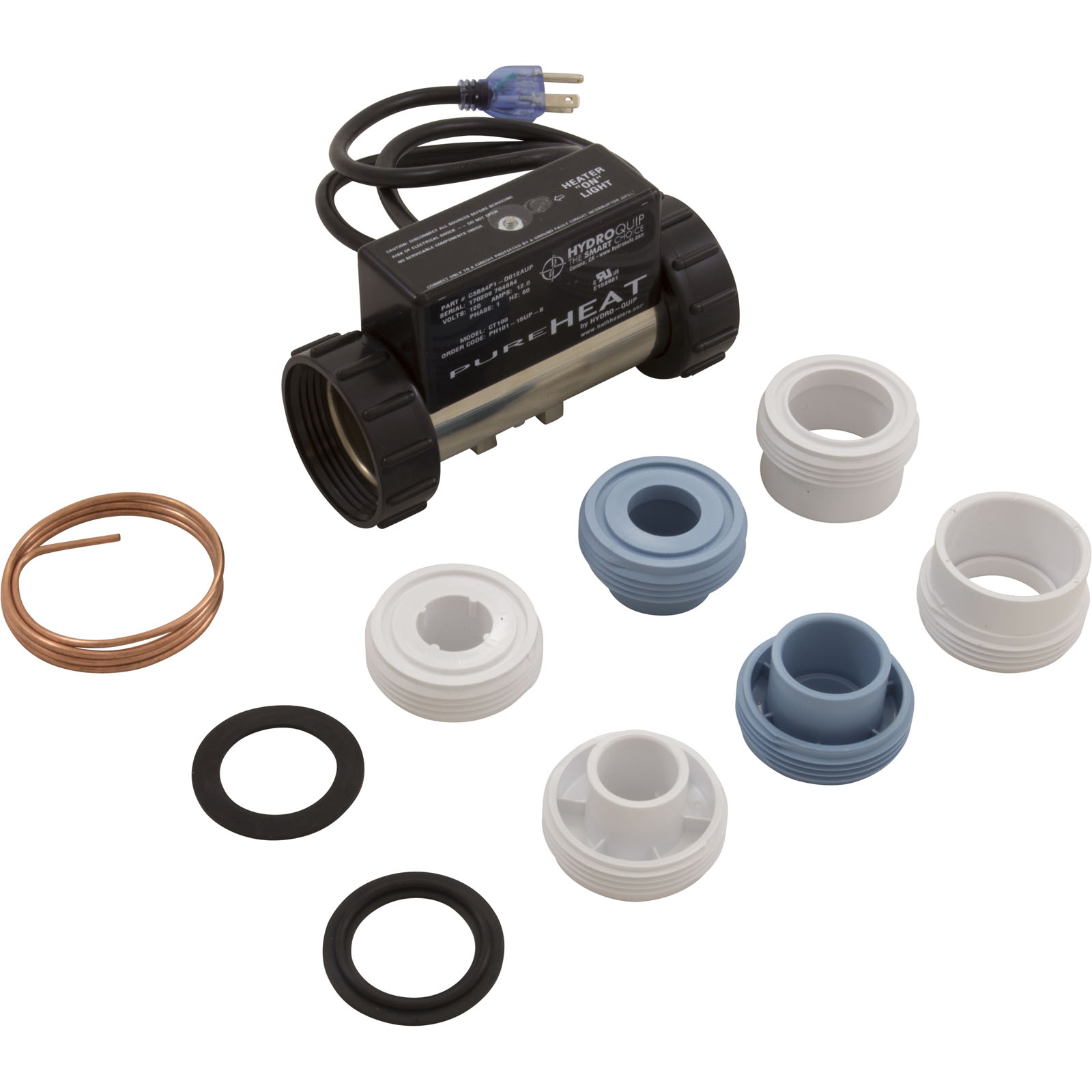 HEATER, BATH,HQ INLINE,PH101-15UP-S,1.5KW,3FT CORD,PLUG,5.5