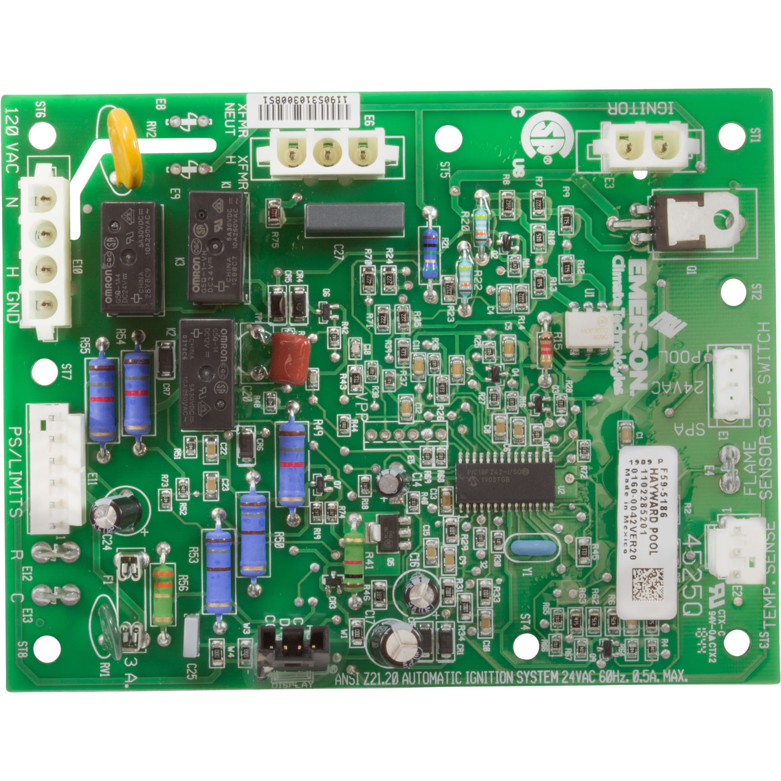 Picture of FDXLICB1930 Integrated Control Board Hayward Universal