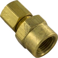 Compression Fitting, 1/8" x 3/16" Tube, Brass 47-439-1265