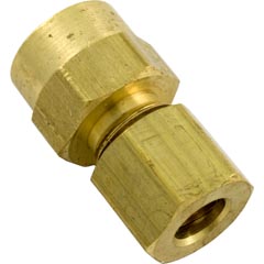 Compression Fitting, 1/8" x 1/4" Tube, Brass 47-439-1270