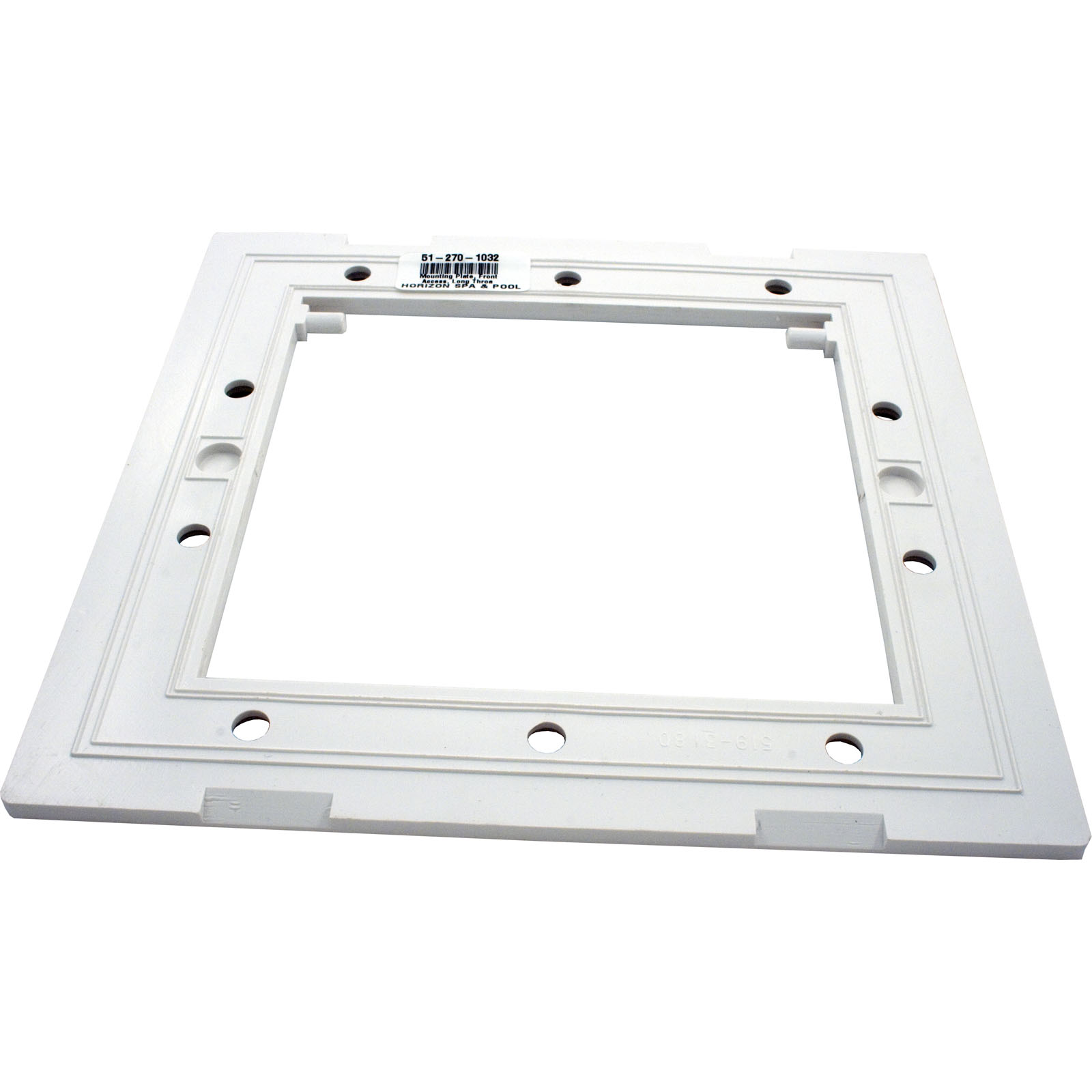 SKIMMER FACEPLATE, WATERWAY FLOPRO, FRONT ACCESS, LONG,WHITE | 519-3180