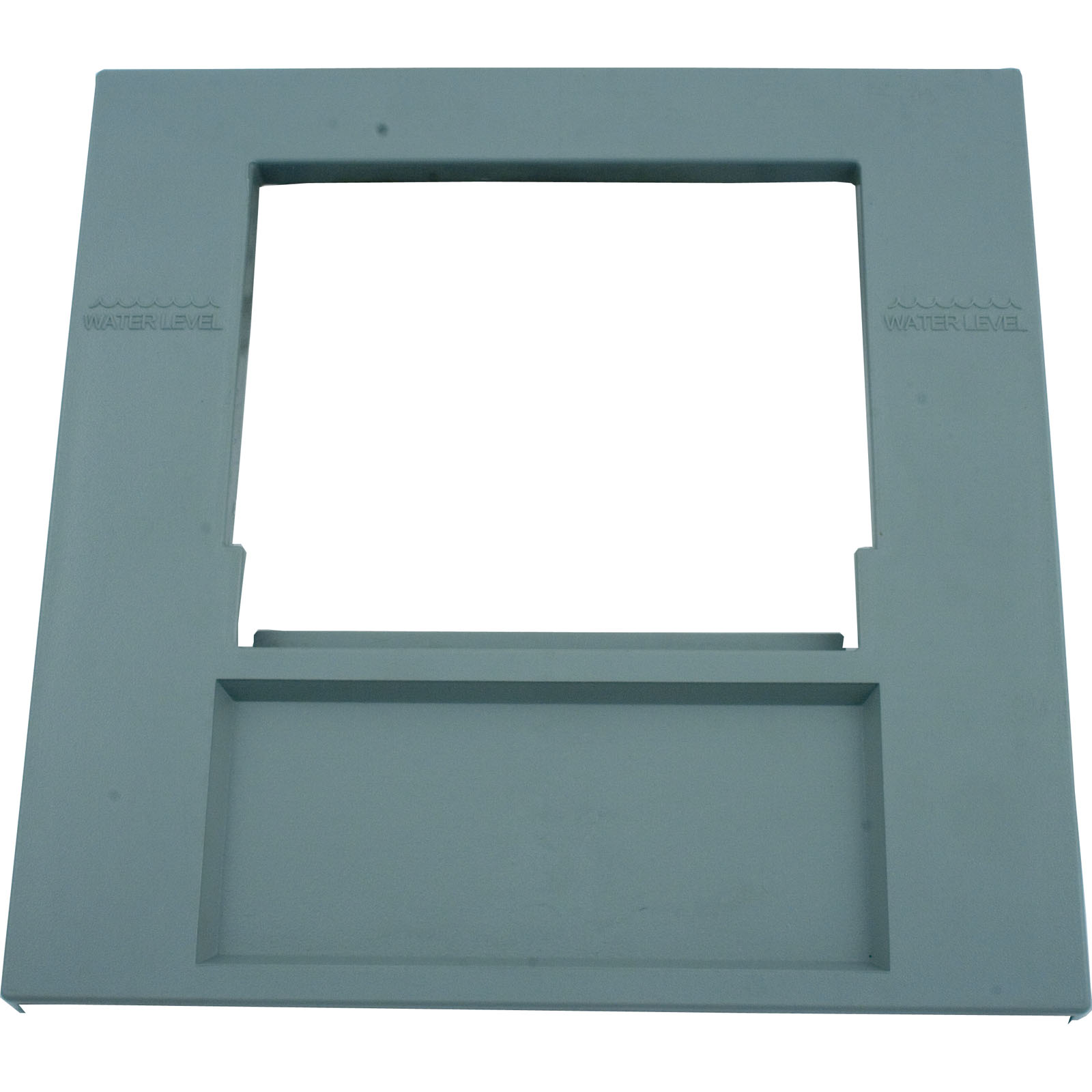 SKIMMER ESCUTCHEON, WATERWAY 50/100 SQ FT, SINGLE PORT, GRAY | 519-9017