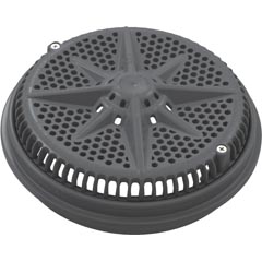 Main Drain Grate,PentairStarGuard,8",112gpm,Dark Gry,Lg Ring 55-102-1212