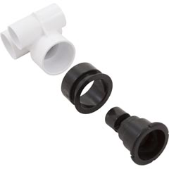 Jet Body Assy, WW Poly Strm Gunite,a1-1/2"s,w2"s,Tee,Blk,Thd 55-270-2388