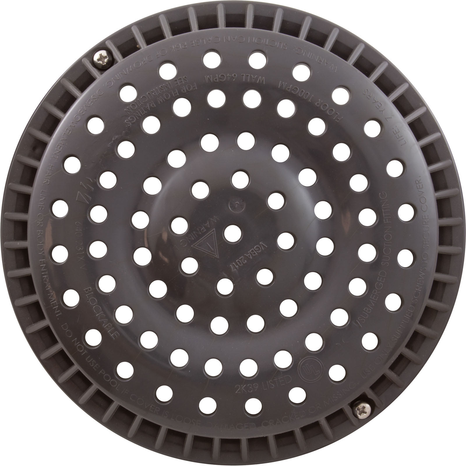Picture of 642-2159-DKG V Main Drain Grate WW Anti-Vortex 8
