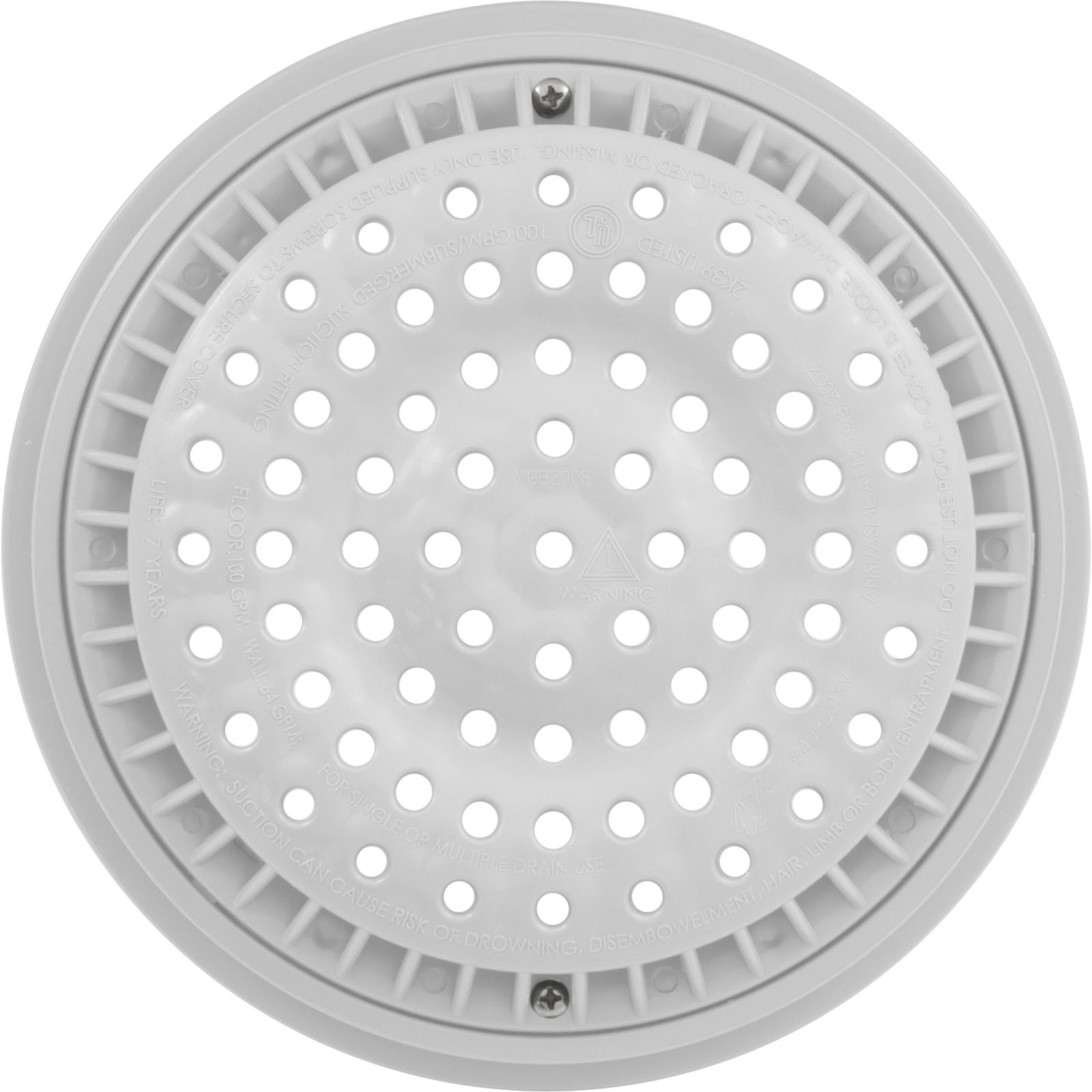Picture of 640-2310V Main Drain Grate WW Anti Vortex 8