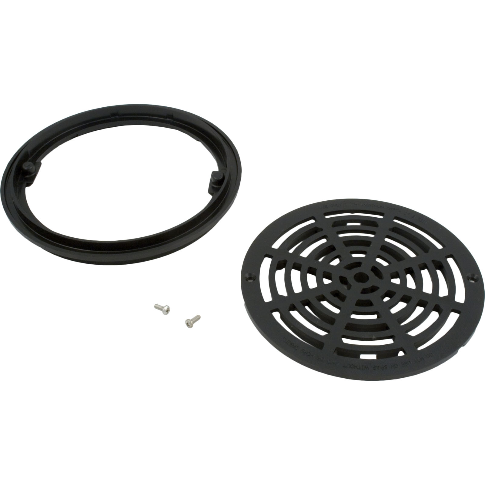 Picture of 640-2331 Main Drain Grate Waterway with Collar Black