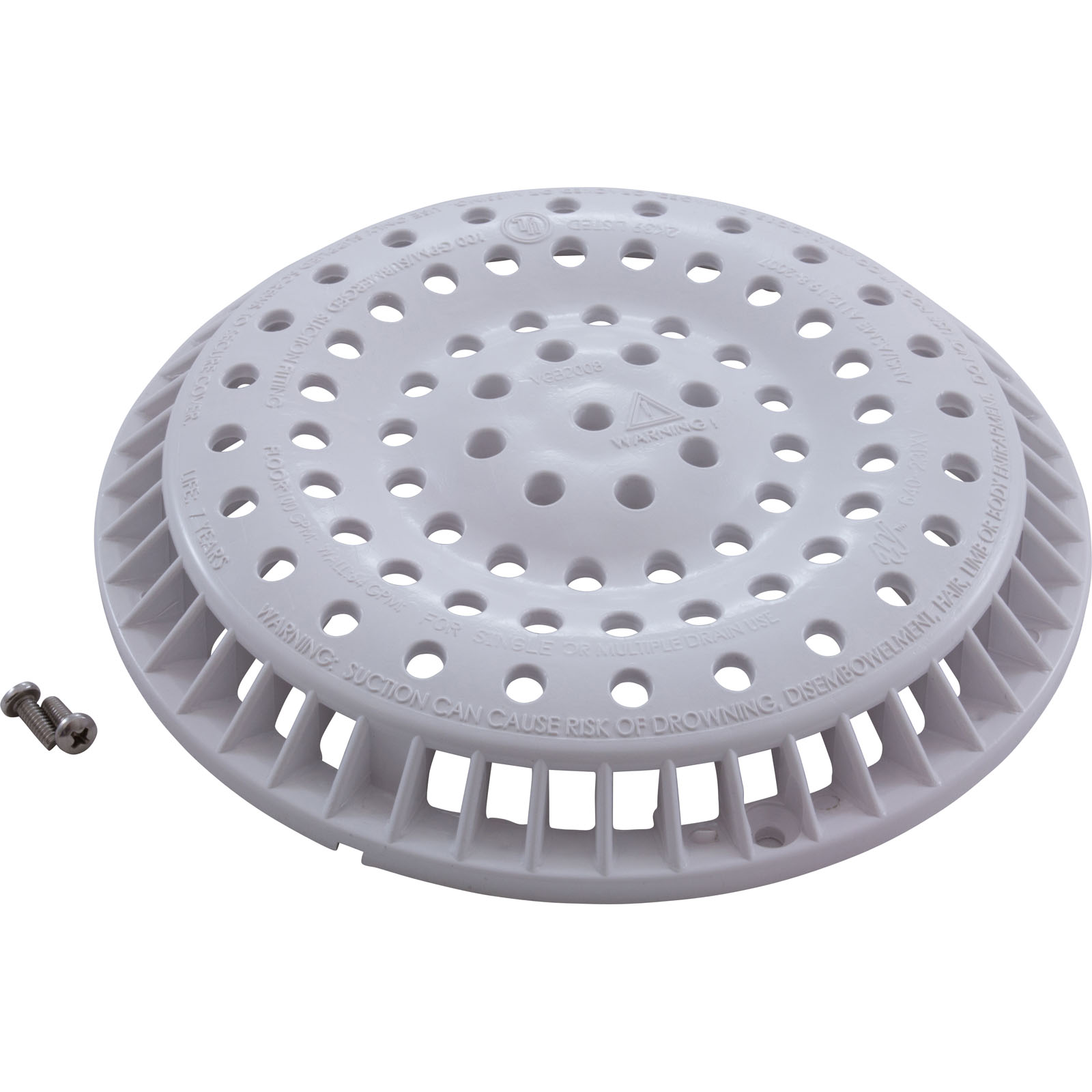 Picture of 642-2150 V Main Drain Grate Waterway Anti Vortex 8