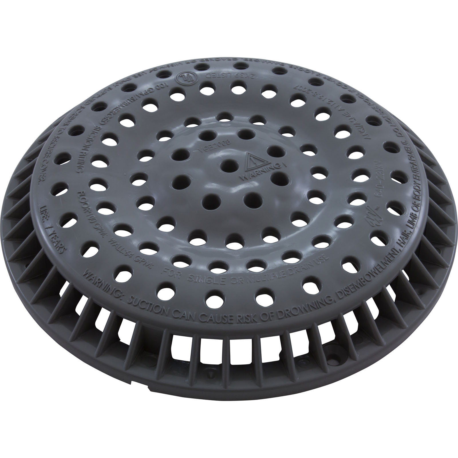 Picture of 642-2157 V Main Drain Grate Waterway Anti Vortex 8
