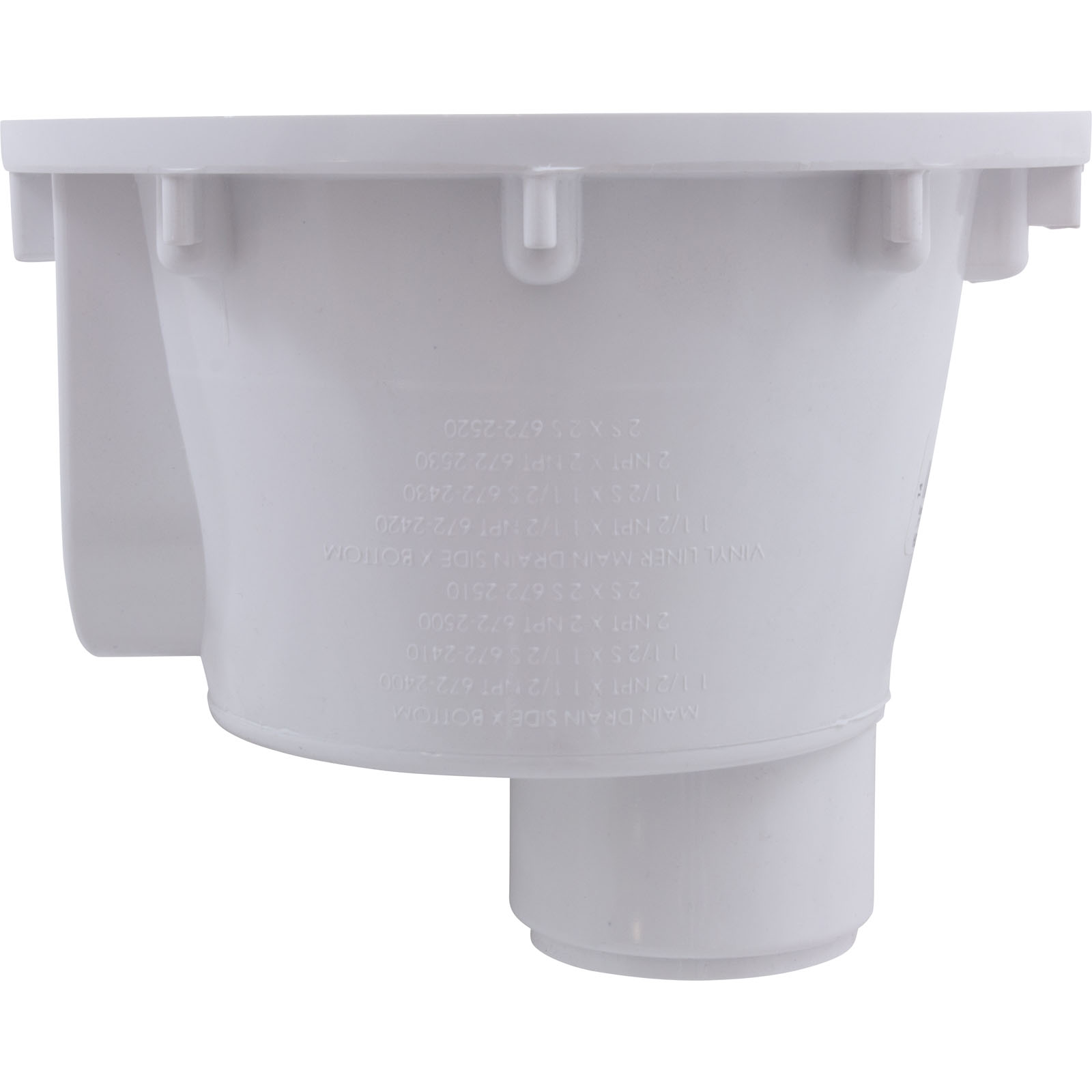 Picture of 674-2520 Sump Body Waterway Main Drain Vinyl 8" Round 2" Slip