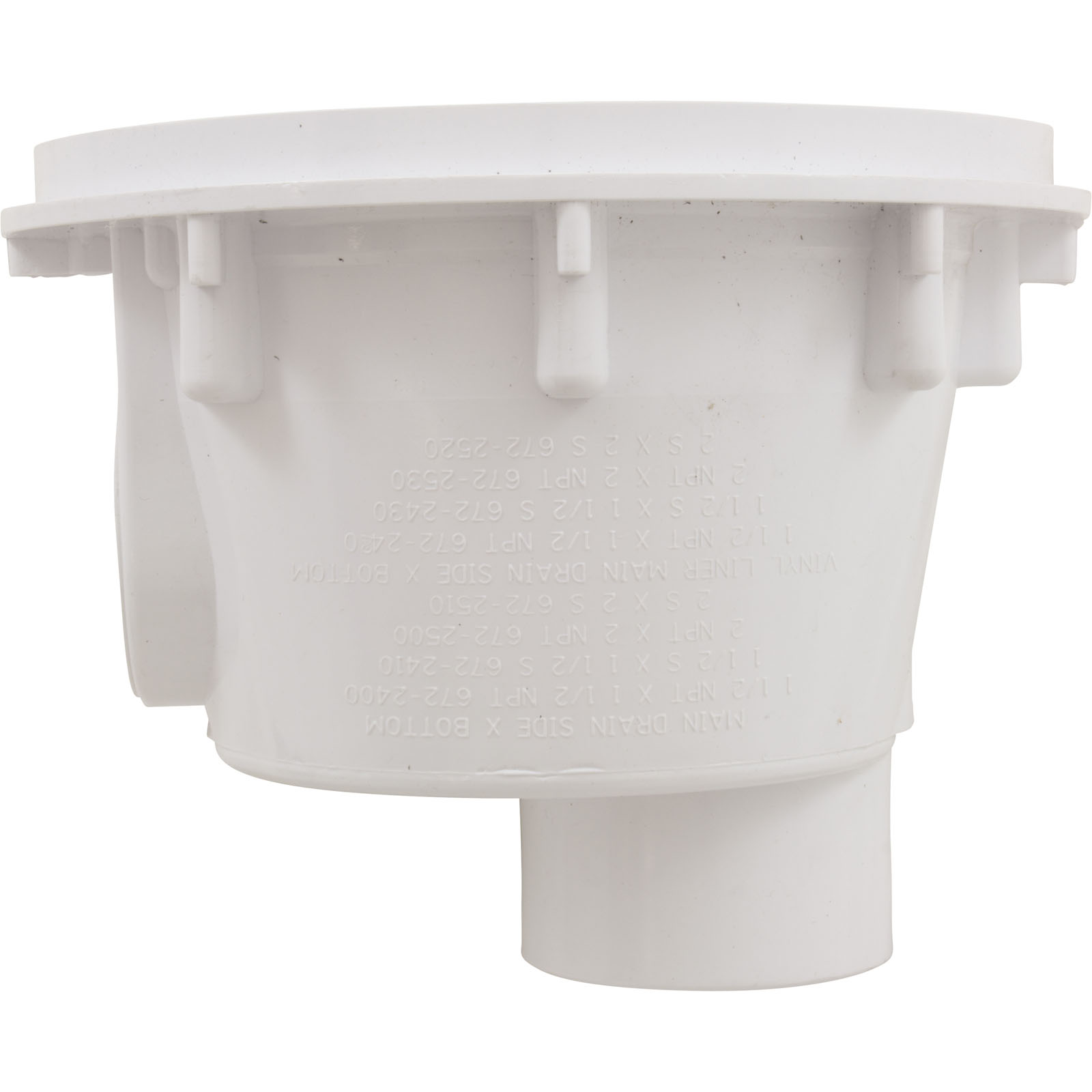 Picture of 674-2410 Sump Body Waterway Main Drain Gunite 8" Round 1-1/2" Slip