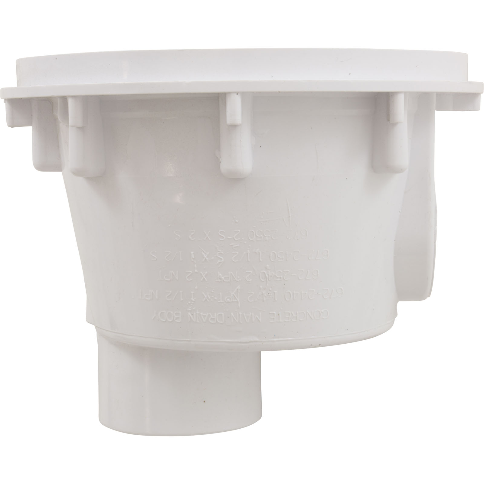 Picture of 674-2410 Sump Body Waterway Main Drain Gunite 8" Round 1-1/2" Slip