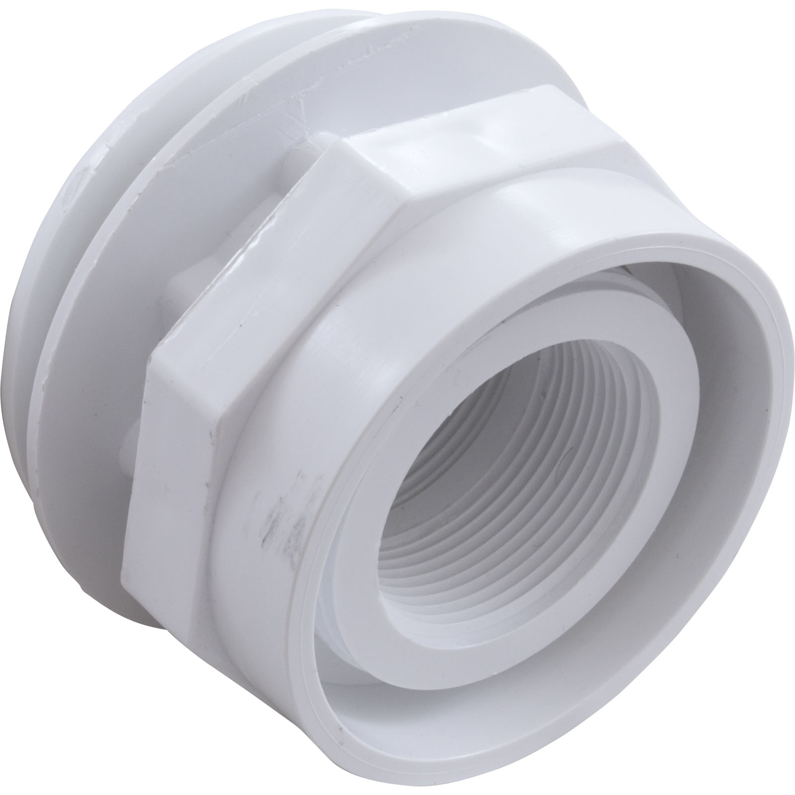 Picture of 400-9160B Wall Fitting WW Vinyl Liner 3"hs 1-1/2"fpt 3-1/2"fdWht