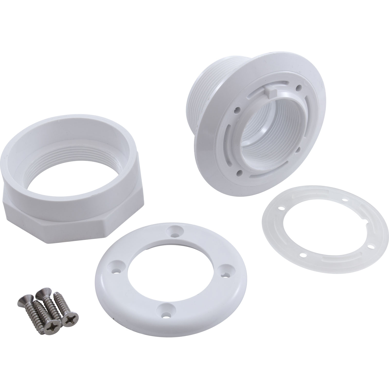 Picture of 400-9160B Wall Fitting WW Vinyl Liner 3"hs 1-1/2"fpt 3-1/2"fdWht
