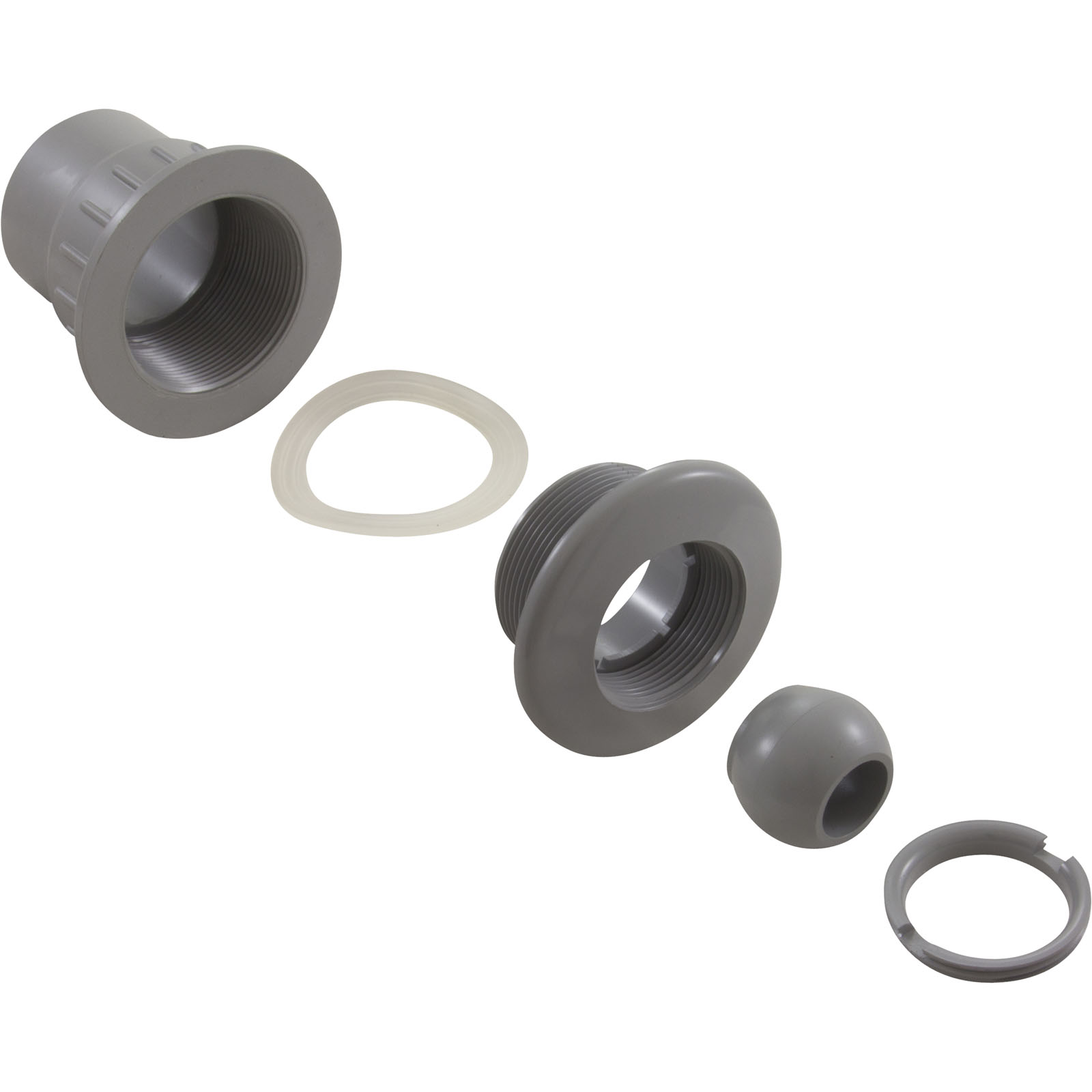 Picture of 25523-701-000 Fiberglass Wall Fitting With Eyeball Gray