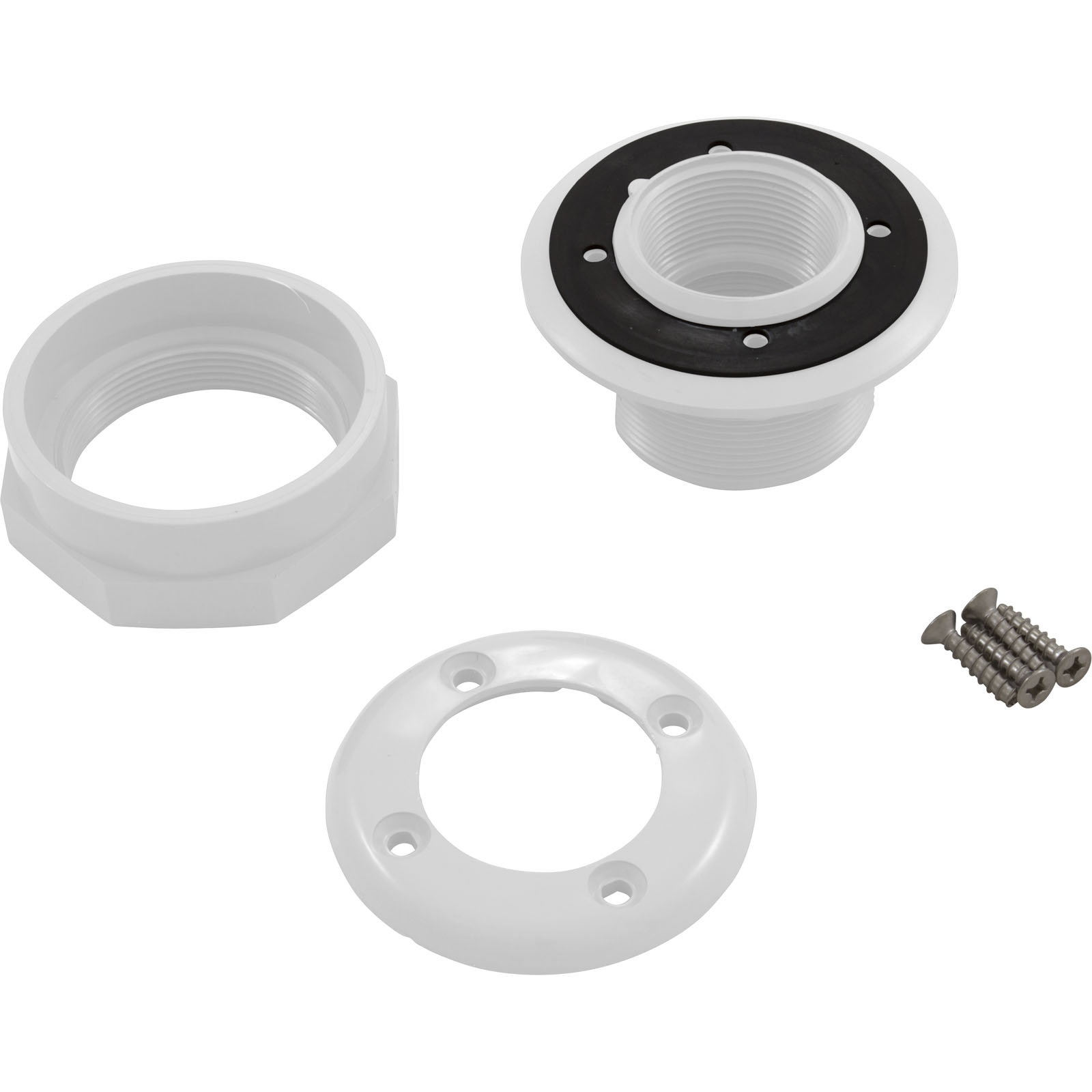 Picture of 25522-000-000 Wall Fitting CMP 3"hs 1-1/2"mpt 3-1/2"fd w/Nut White