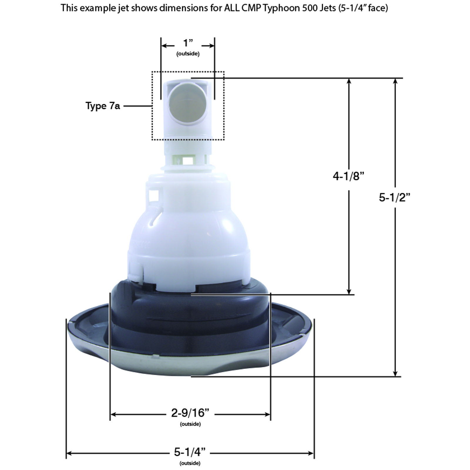 Picture of 23456-052-700 Jet IntlCMP Typhn 5005-1/4