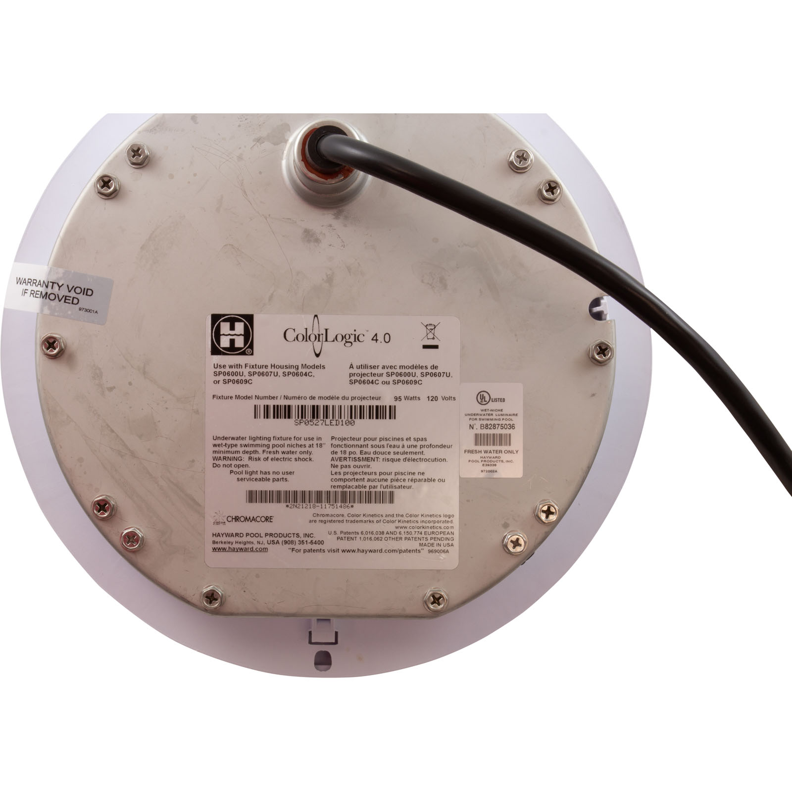 Picture of W3SP0527LED100 Pool Light Hayward ColorLogic 4.0LED115v100' Plastic