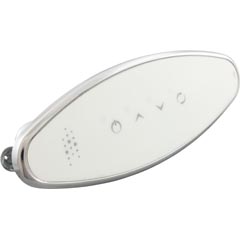 Topside, CG Air Classic LED, 4-Button, Chrome, Oval-L 58-122-2004