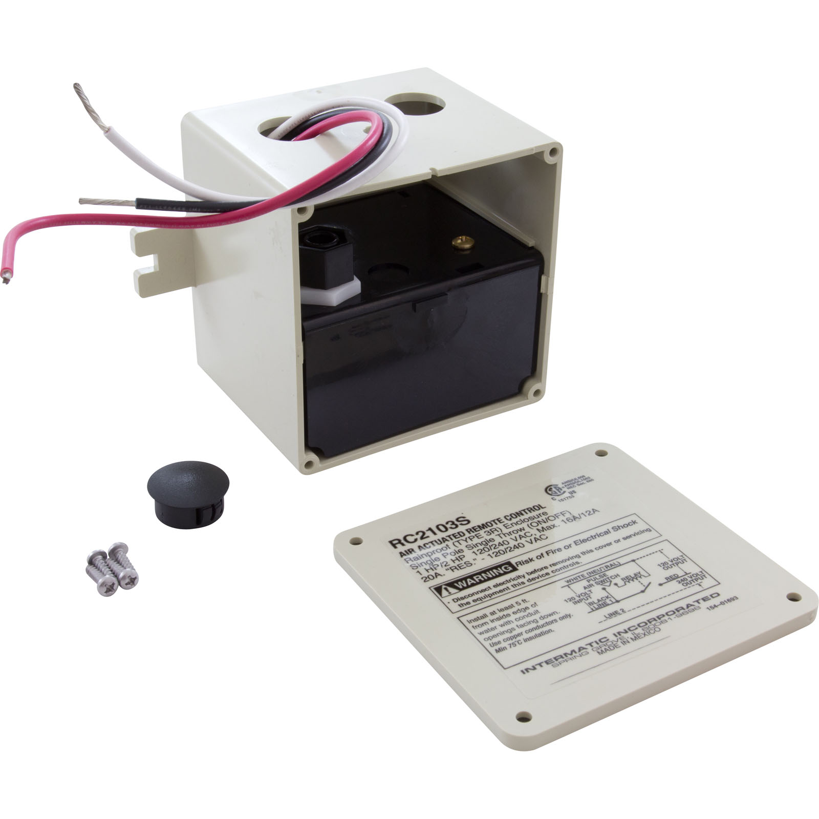 Picture of Air Control Box, Intermatic, 115v/230v, One Circuit, On/Off