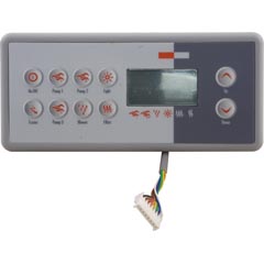 Topside, Gecko TSC 8/K 8, 10 Button, 3 Pump, Large Rec, LCD 58-337-1564