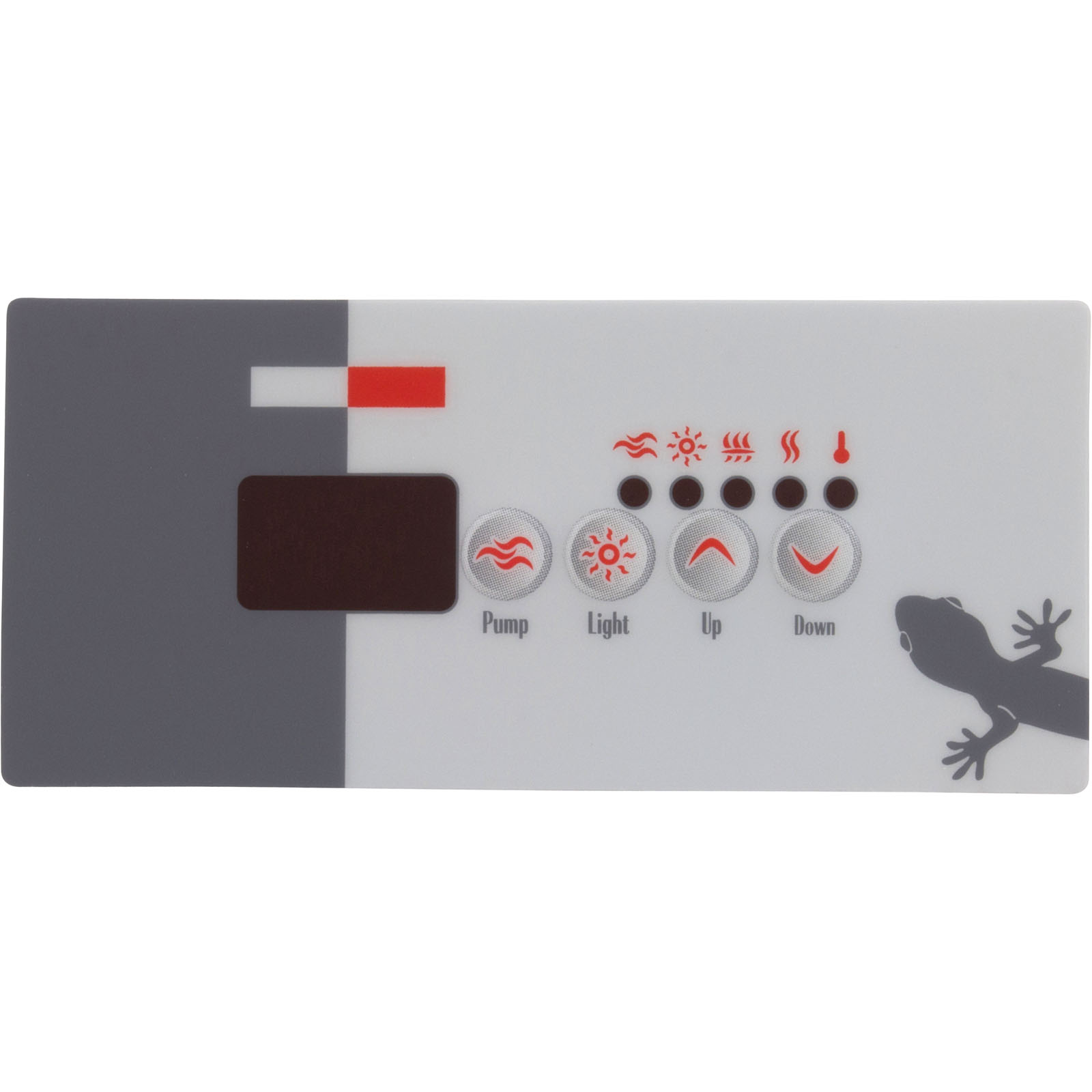 Picture of 9916-100239 Overlay Gecko TSC-18-GE1 4 Button P1 Light