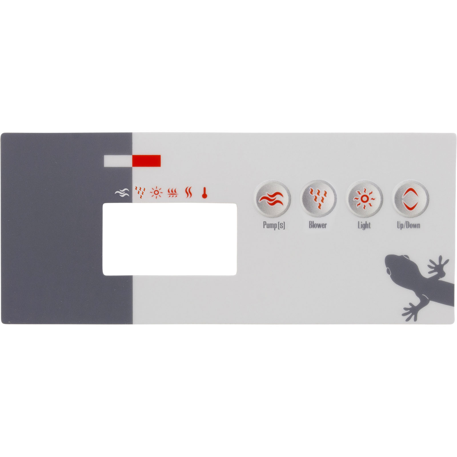 Picture of 9916-100427 Overlay Gecko K-19 4 Button P1 P2 Bl Light