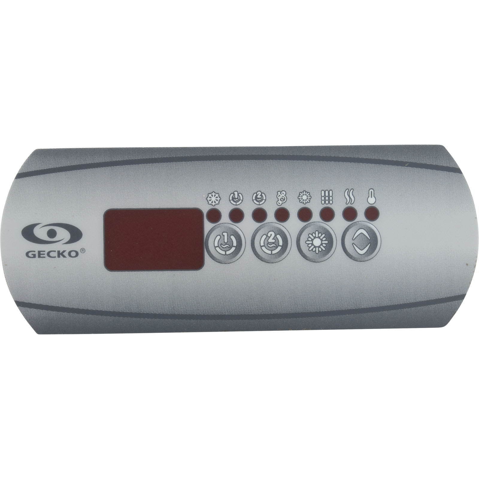 Picture of 9916-101030 Overlay Gecko in.k200 4 Button P1 P2 Lt Blue