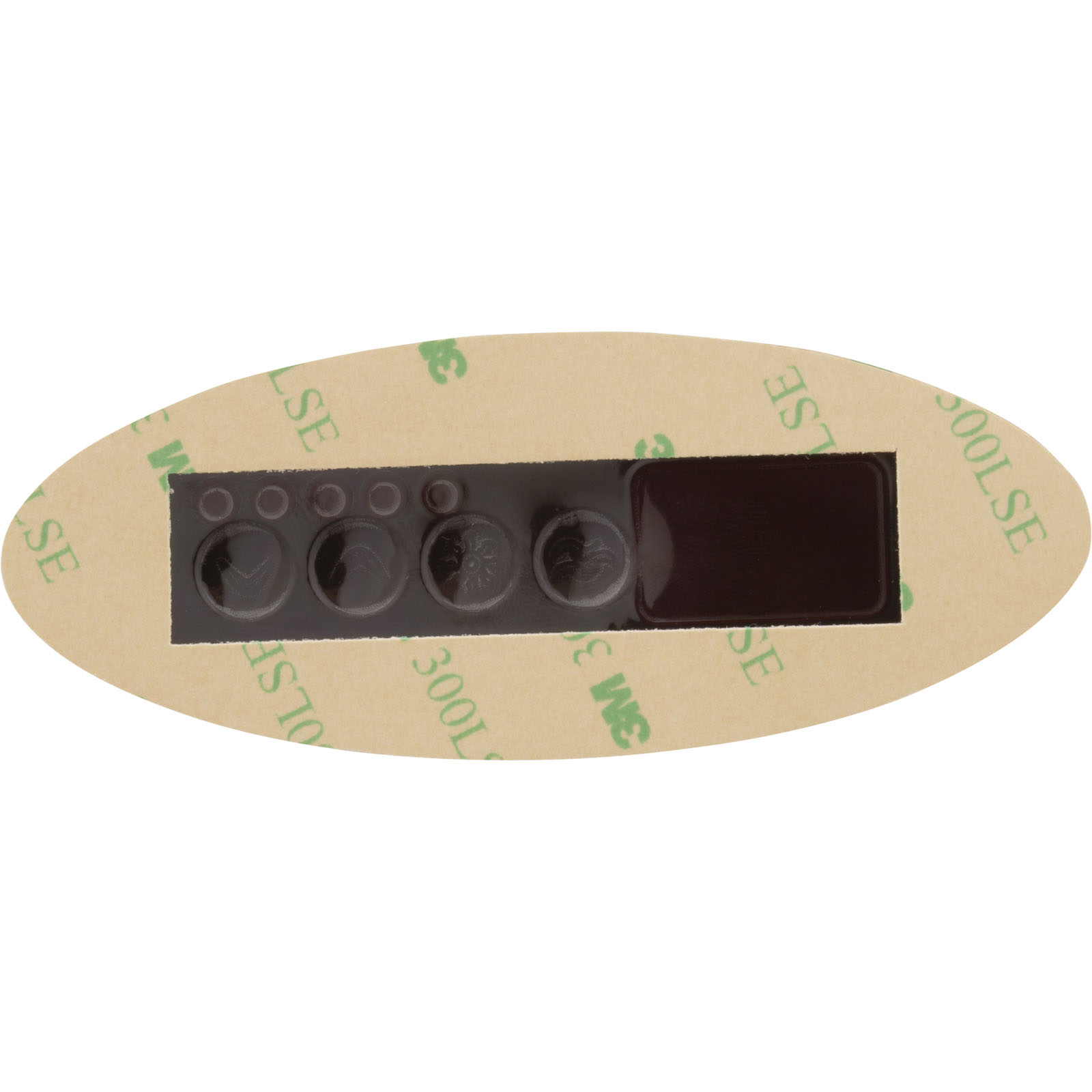 Picture of 9916-100131 Overlay Gecko TSC-9-GE1 4 Button P1 Light