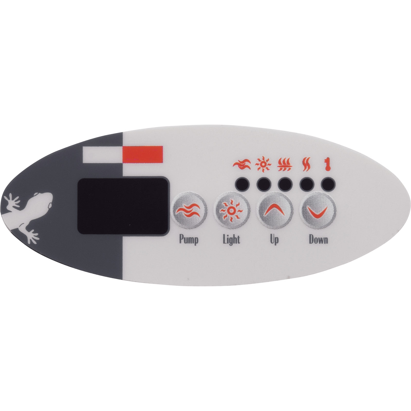 Picture of 9916-100131 Overlay Gecko TSC-9-GE1 4 Button P1 Light