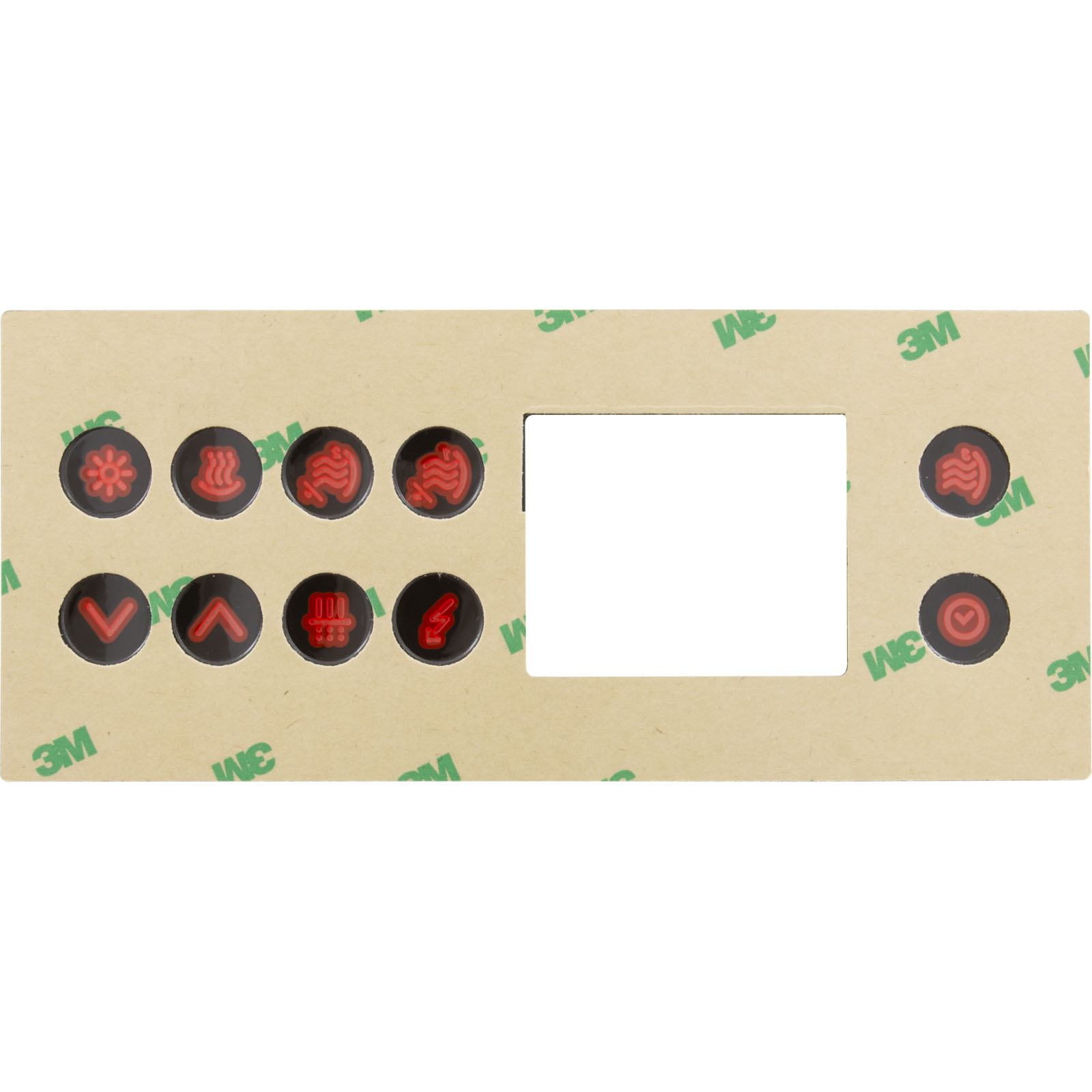 Picture of 9916-100761 Overlay Gecko TSC-4 10 Button P1 P2 Bl Lt Eco Filt