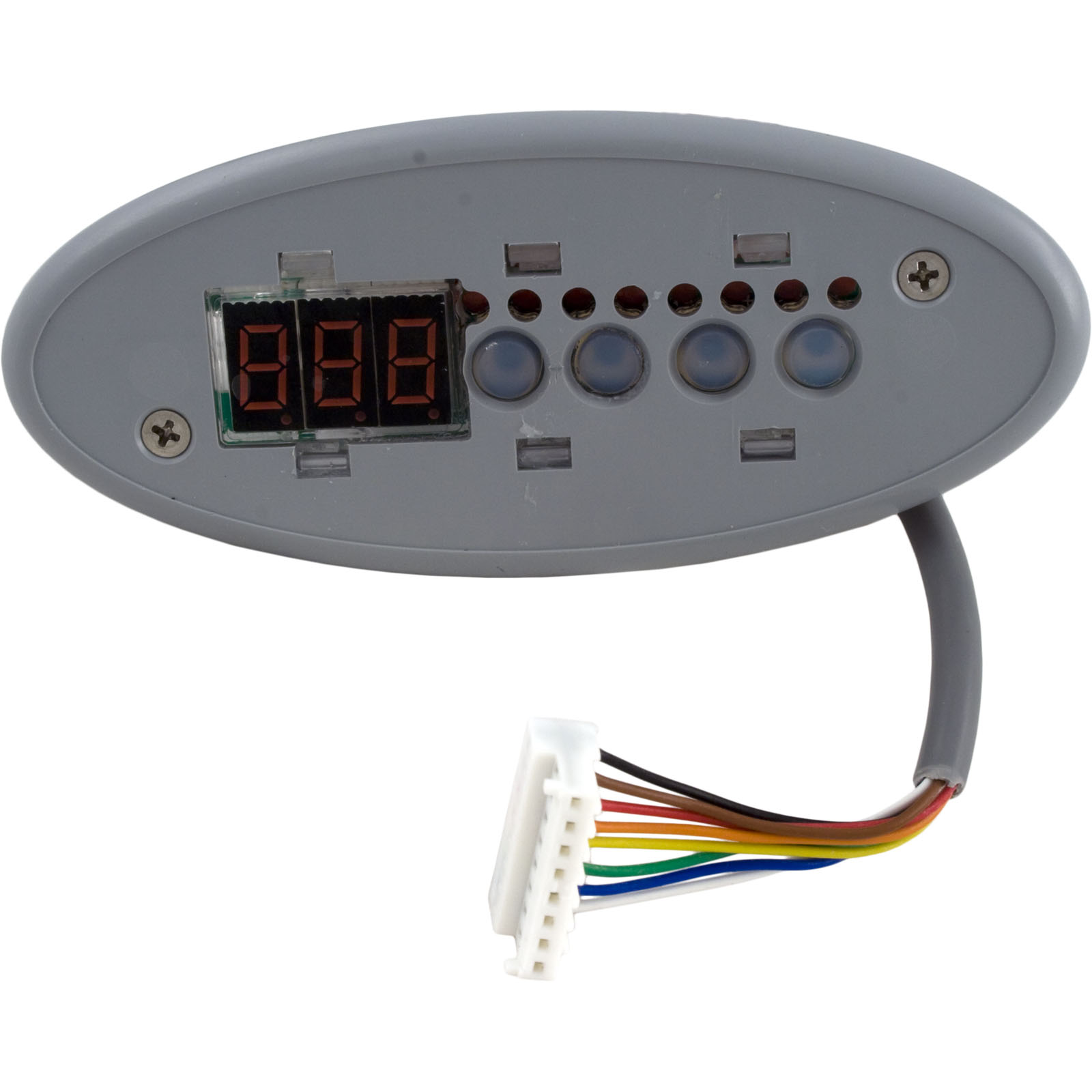 Picture of 0202-007154 Topside Gecko TSC-9/K-9 Sm Oval 4-Button LED w/o Overlay
