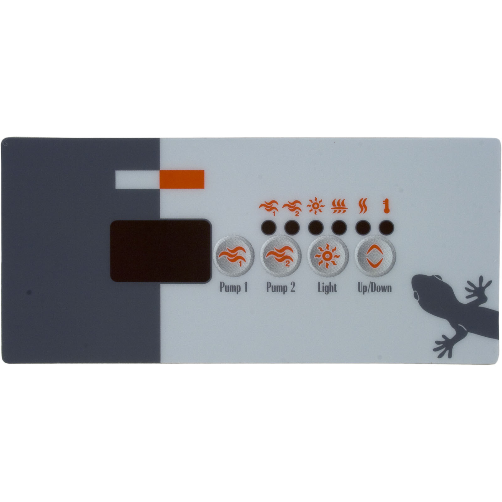 Picture of 0202-007134 Topside Gecko TSC-18/K-18 4 BtnSmall RecLEDw/2 Overlays